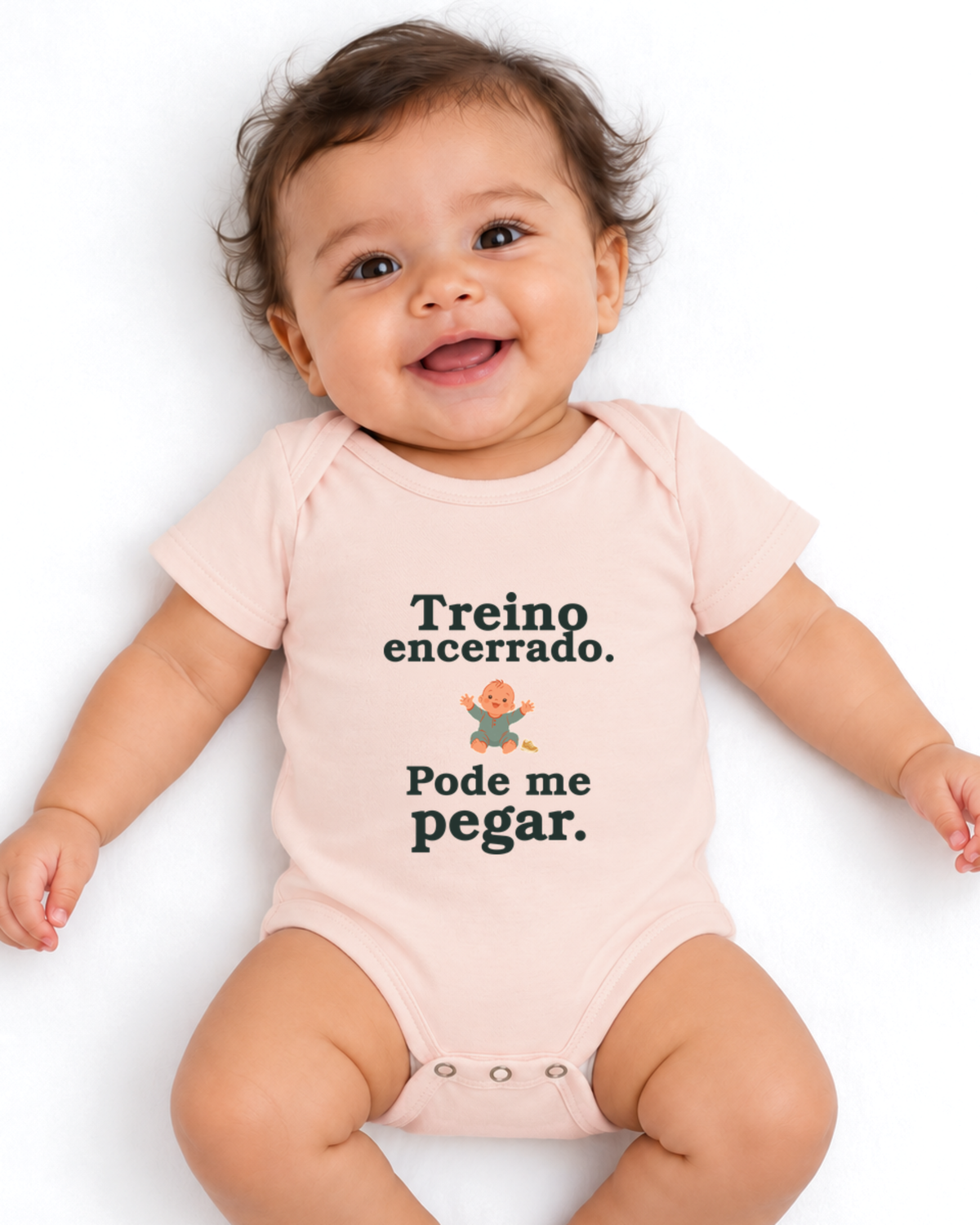 Body Infantil - Hora de Pegar — foto com modelo