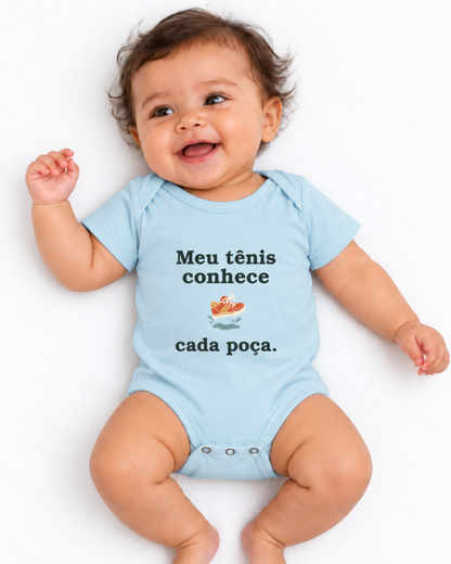 Body Infantil - Conhecedor de Poças — foto com modelo