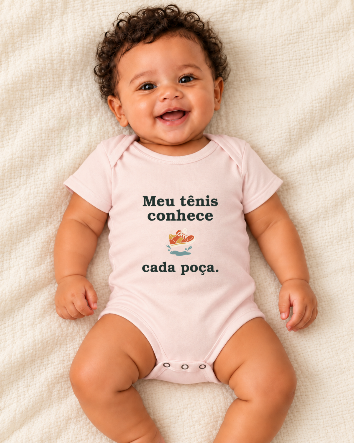 Body Infantil - Conhecedor de Poças — foto com modelo
