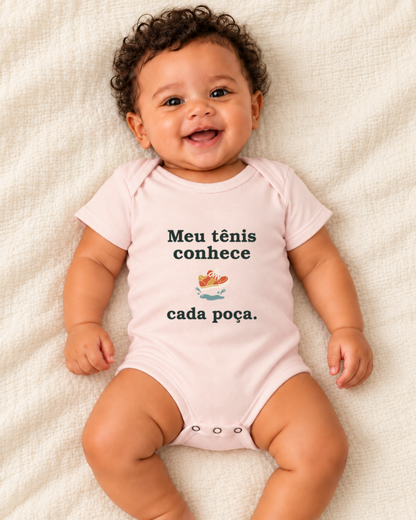 Body Infantil - Conhecedor de Poças — foto com modelo