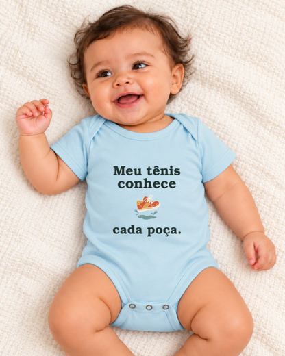 Body Infantil - Conhecedor de Poças — foto com modelo