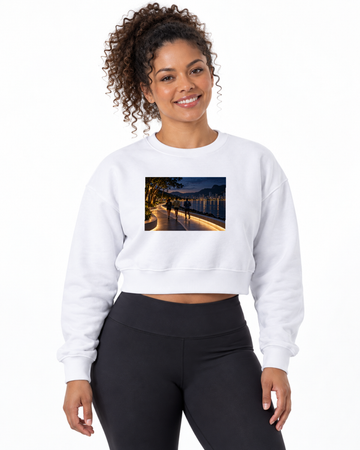 Cropped Moletom - Noite Refletiva