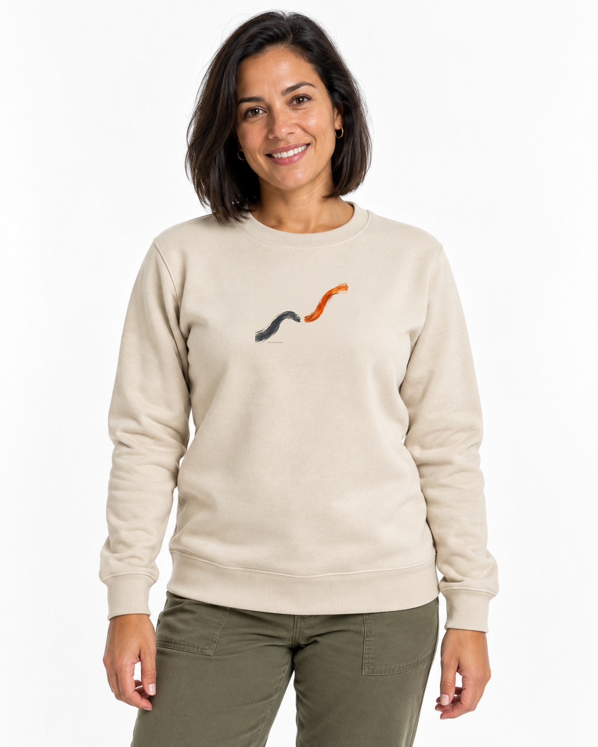 Suéter Moletom - Voltei a Correr — foto com modelo