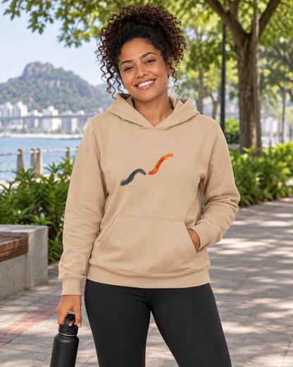 Hoodie Moletom - Voltei a Correr — foto com modelo