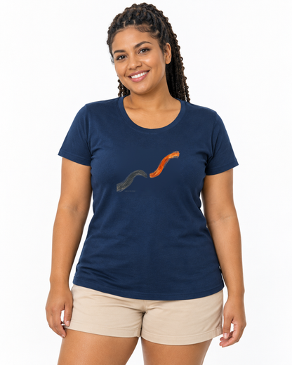 Camiseta Algodão Peruano - Voltei a Correr — foto com modelo