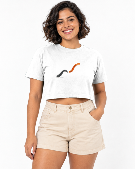 Cropped - Voltei a Correr — foto com modelo.
