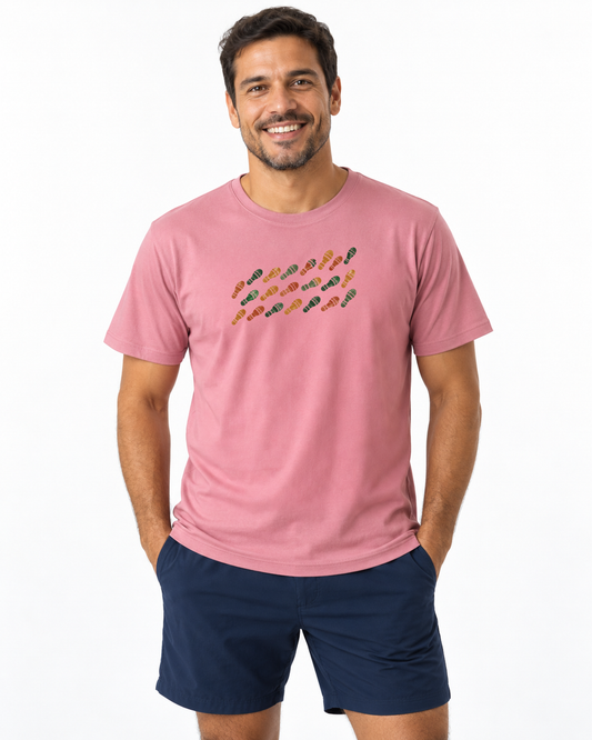 Camiseta Unissex - Passos que Ficaram - IMG01 - Rosa