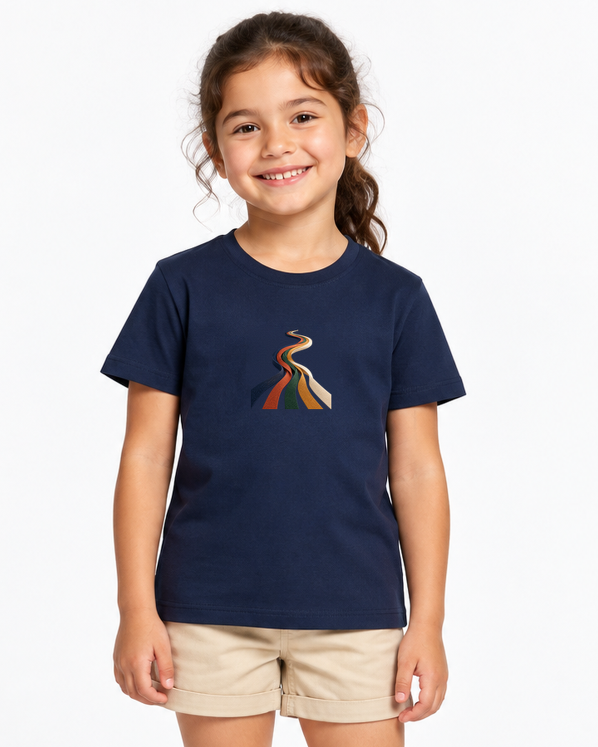 Camiseta Infantil - Quilômetros Compartilhados — foto com modelo