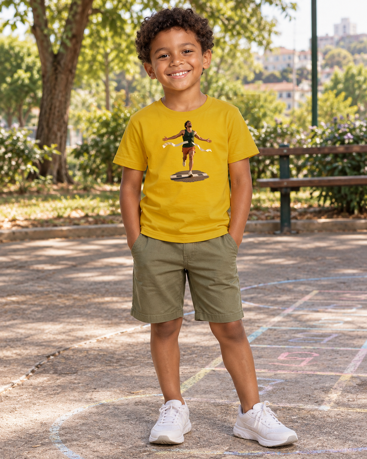 Camiseta Infantil - Chegada Particular - IMG03 - Amarelo