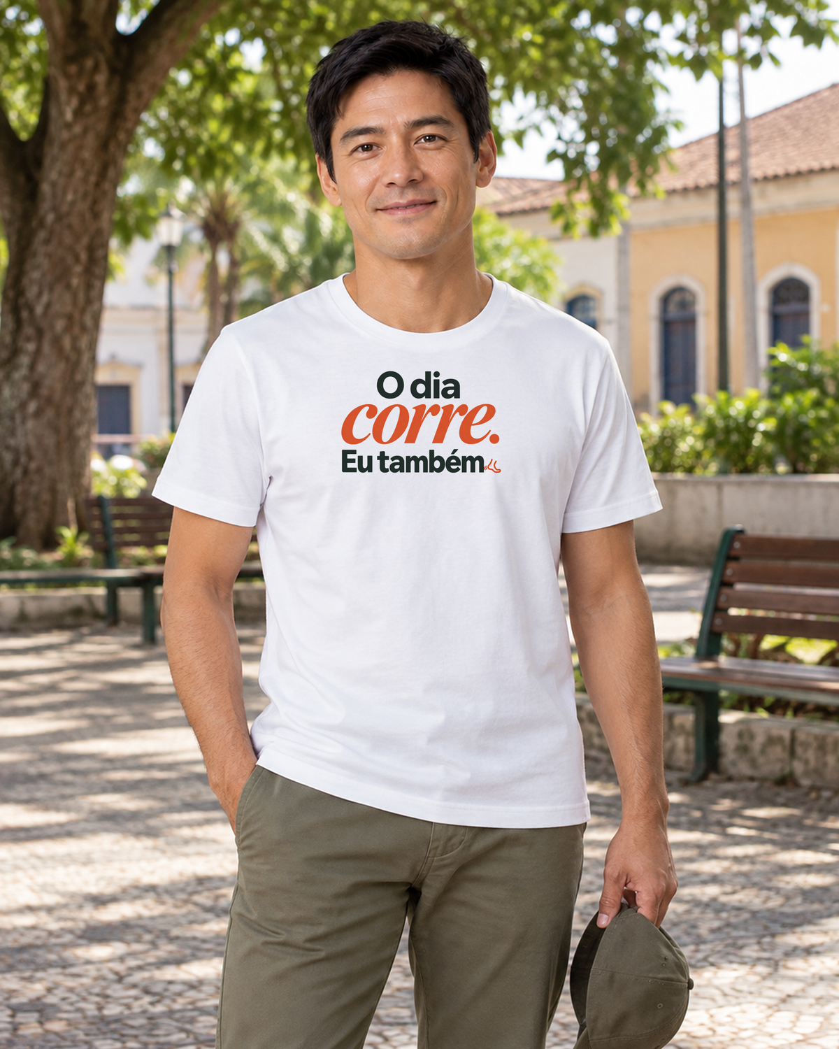 Camiseta Algodão Peruano - O Dia e Eu - IMG03 - Branca