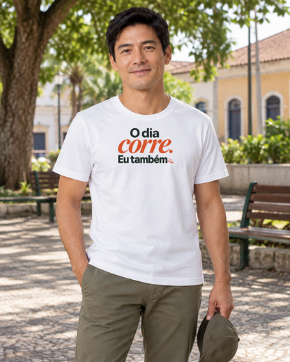 Camiseta Algodão Peruano - O Dia e Eu - IMG03 - Branca