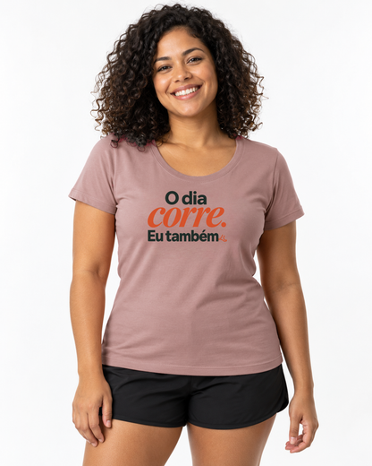 Camiseta Unissex - O Dia e Eu - IMG02 - Rosa