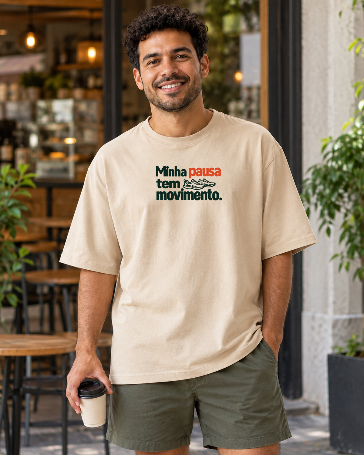 Camiseta Oversized - Pausa em Movimento - IMG03 - Areia