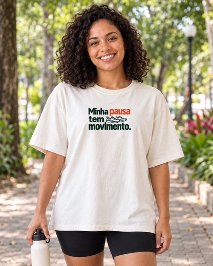 Camiseta Oversized - Pausa em Movimento - IMG04 - Off-white
