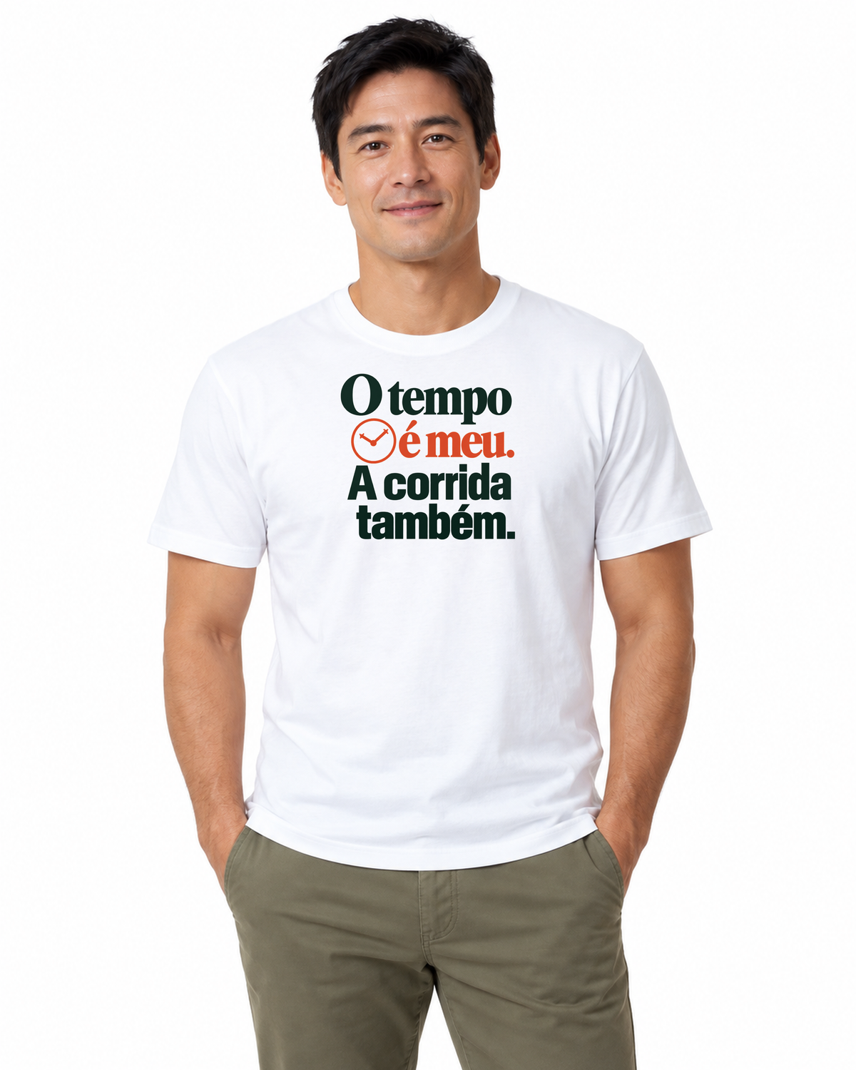 Camiseta Algodão Peruano - Hora Particular - IMG01 - Branca