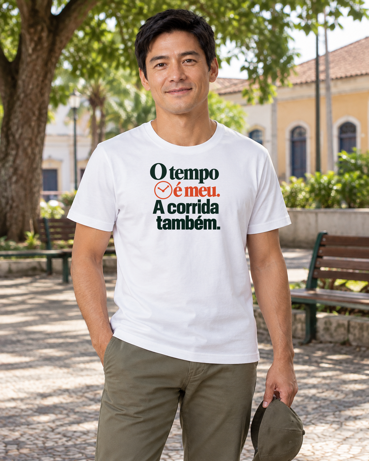 Camiseta Algodão Peruano - Hora Particular - IMG03 - Branca