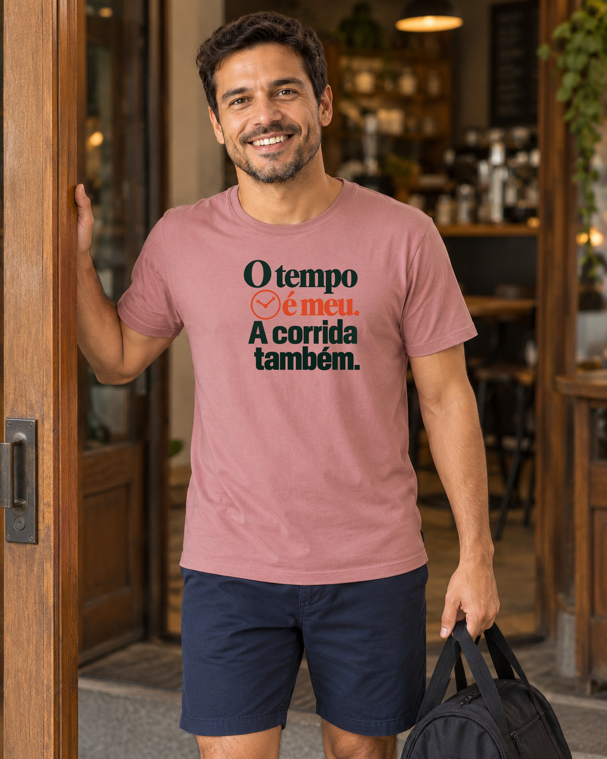 Camiseta Unissex - Hora Particular - IMG03 - Rosa