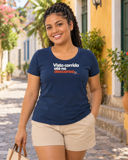 Camiseta Algodão Peruano - Corrida no Guarda-Roupa - IMG04 - Marinho
