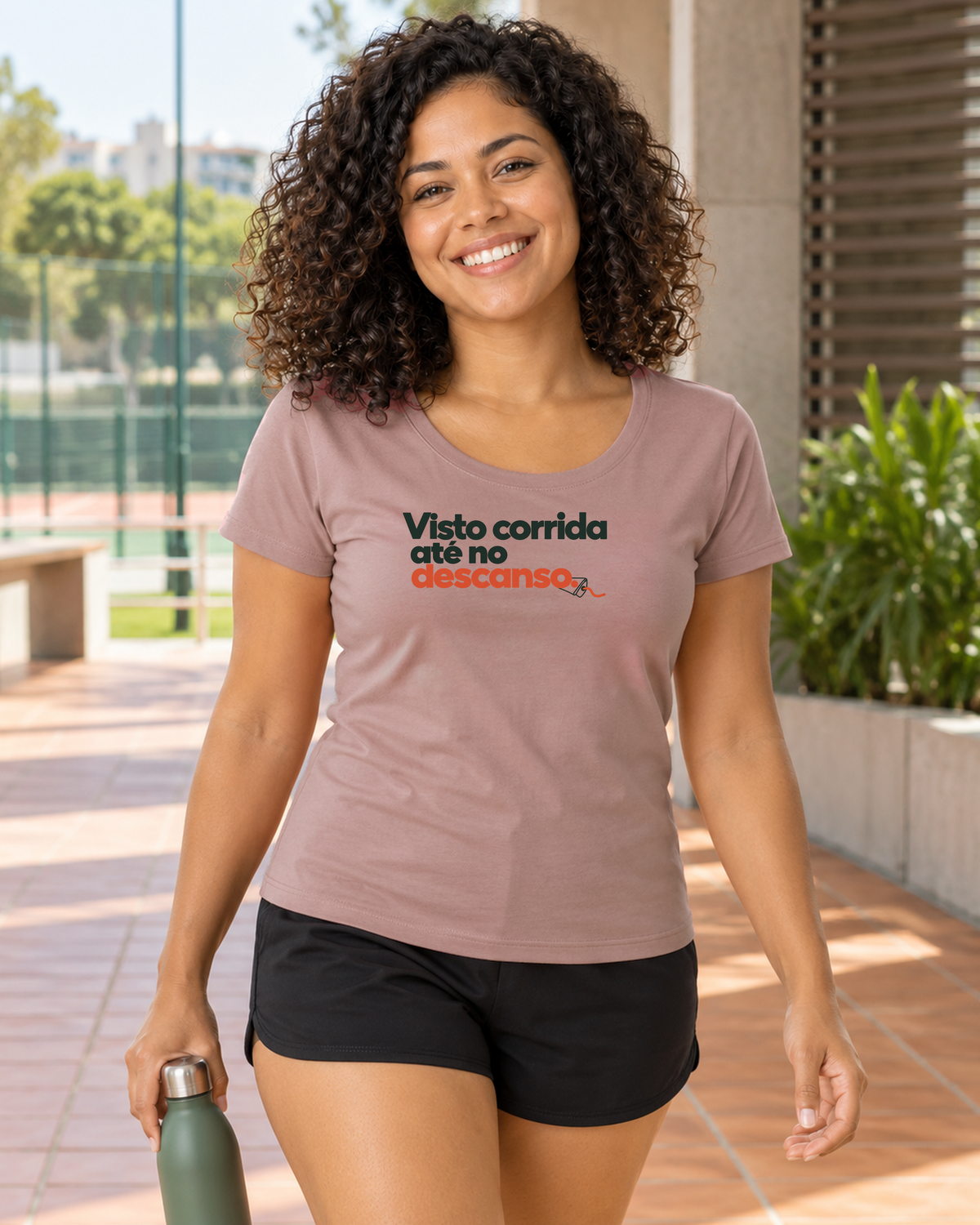 Camiseta Unissex - Corrida no Guarda-Roupa - IMG04 - Rosa