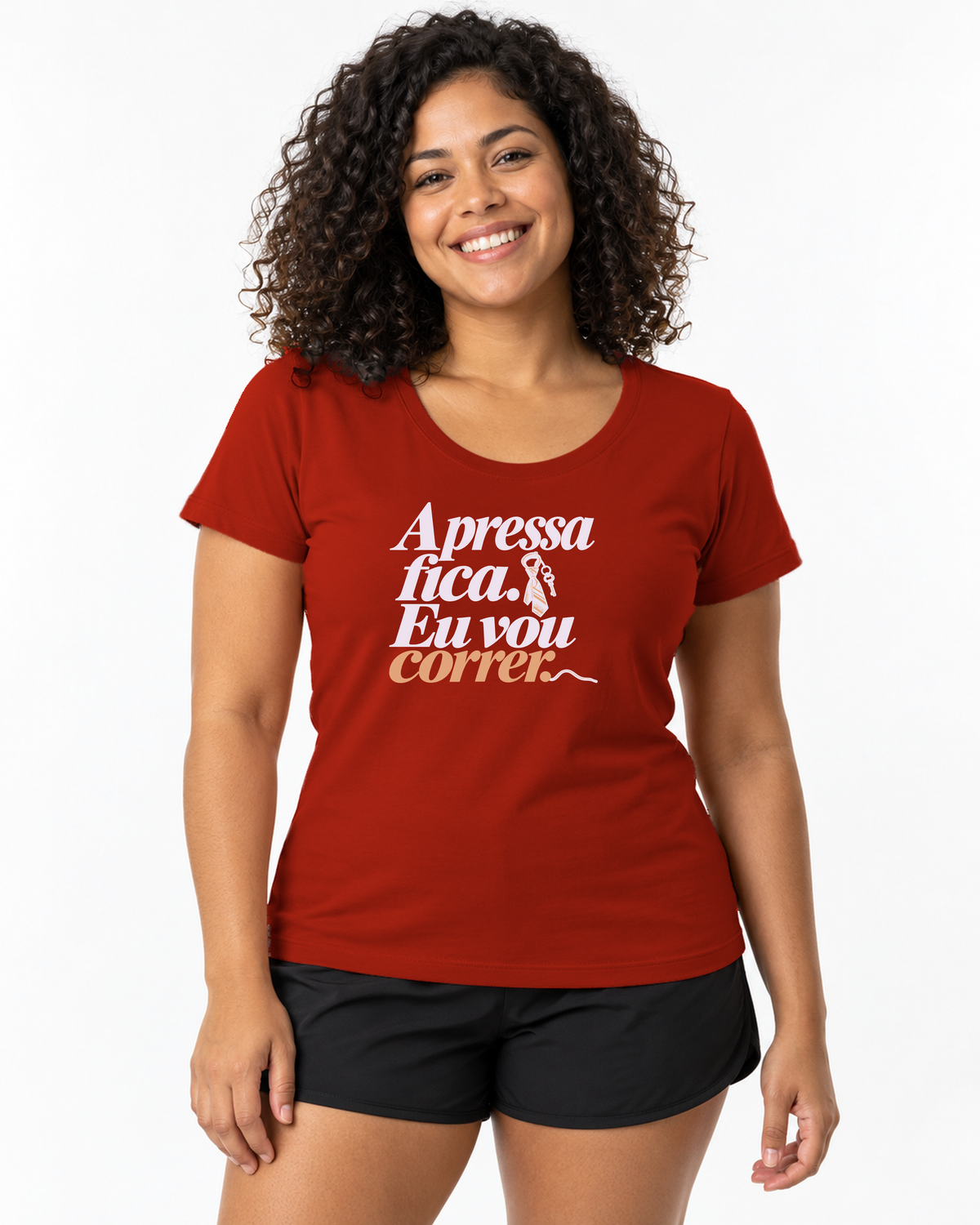Camiseta Unissex - Pressa Pendurada - IMG02 - Vermelho