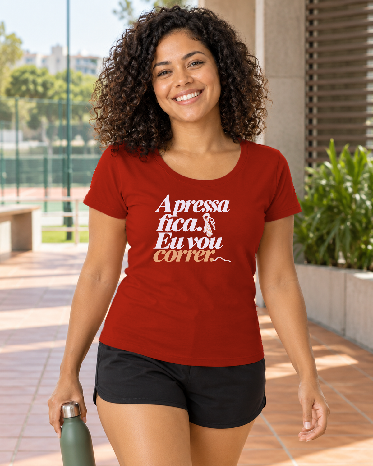 Camiseta Unissex - Pressa Pendurada - IMG04 - Vermelho