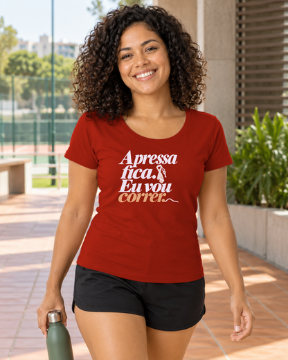 Camiseta Unissex - Pressa Pendurada - IMG04 - Vermelho