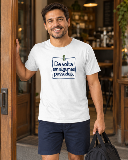 Camiseta Unissex - Aviso de Saída - IMG03 - Branca