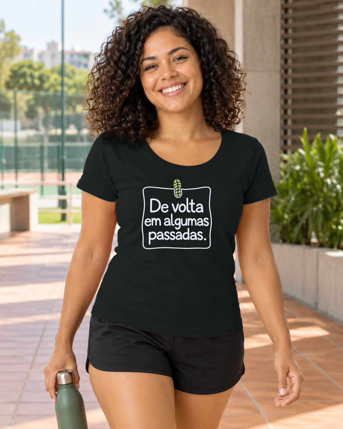 Camiseta Unissex - Aviso de Saída - IMG04 - Preta