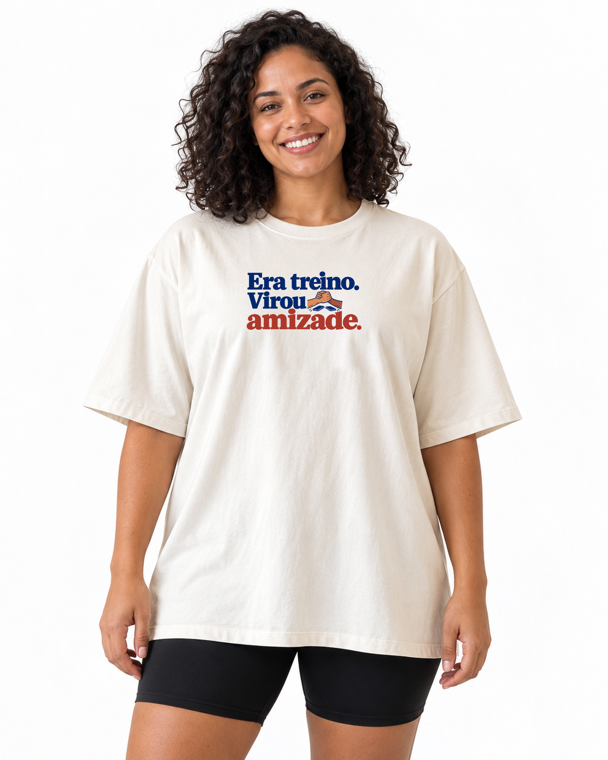 Camiseta Oversized - Amizade Salva - IMG02 - Off-white