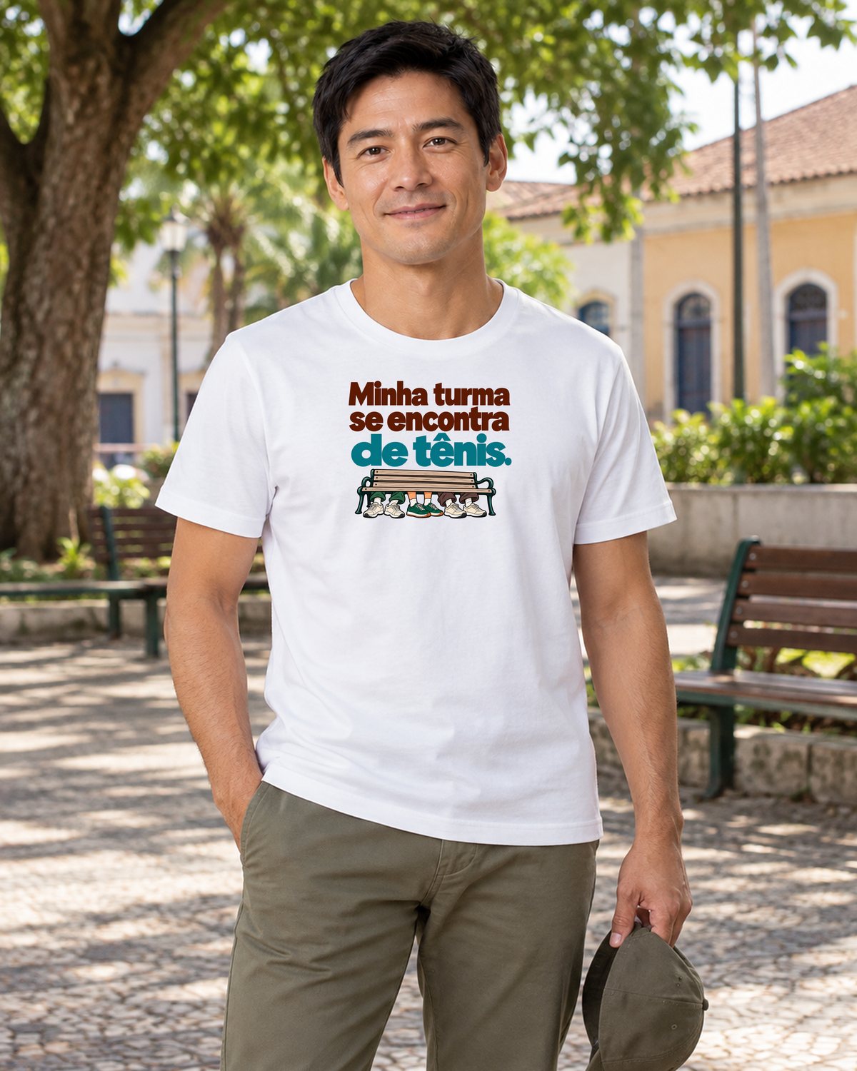 Camiseta Algodão Peruano - Turma de Rua - IMG03 - Branca