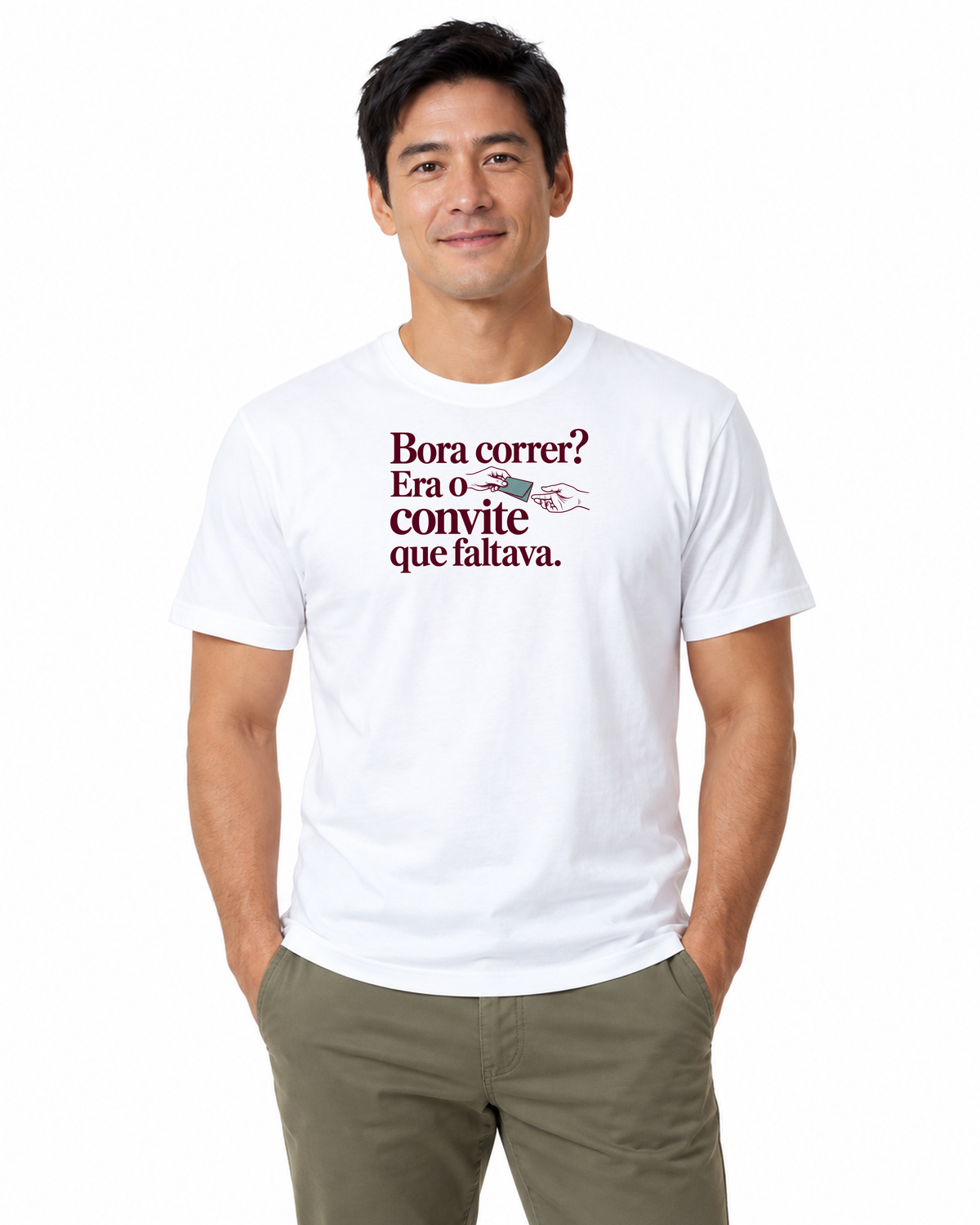 Camiseta Algodão Peruano - Convite Aceito - IMG01 - Branca