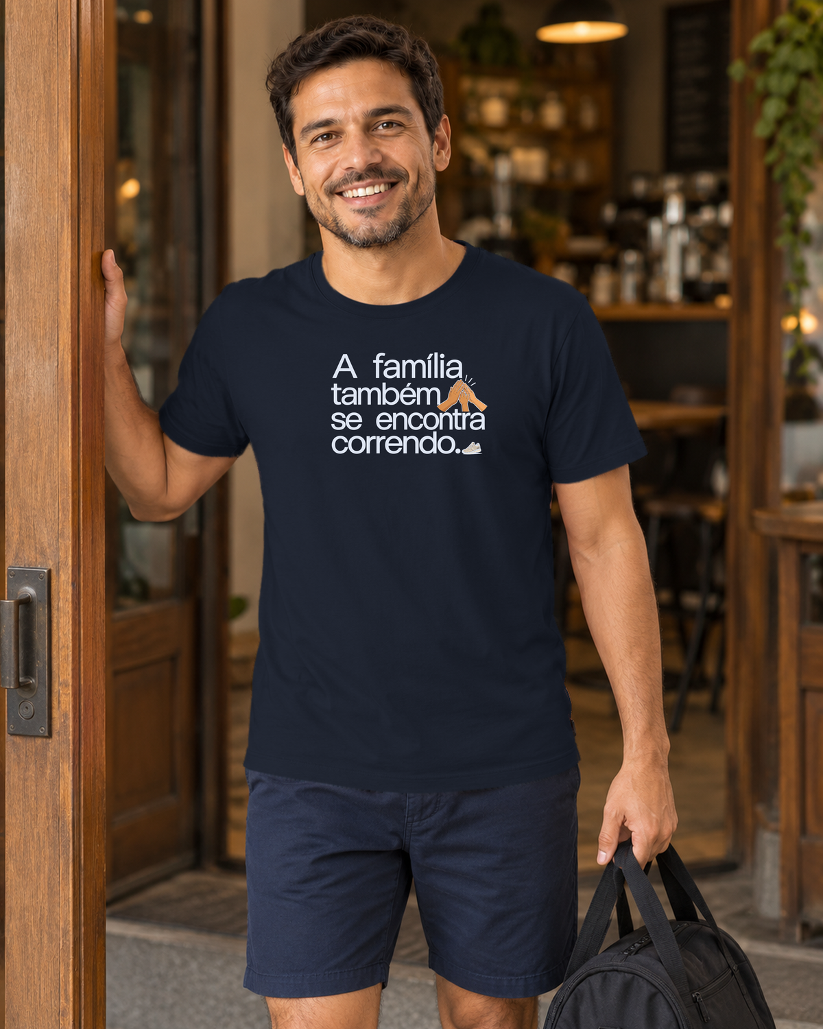 Camiseta Unissex - Família na Calçada - IMG03 - Marinho