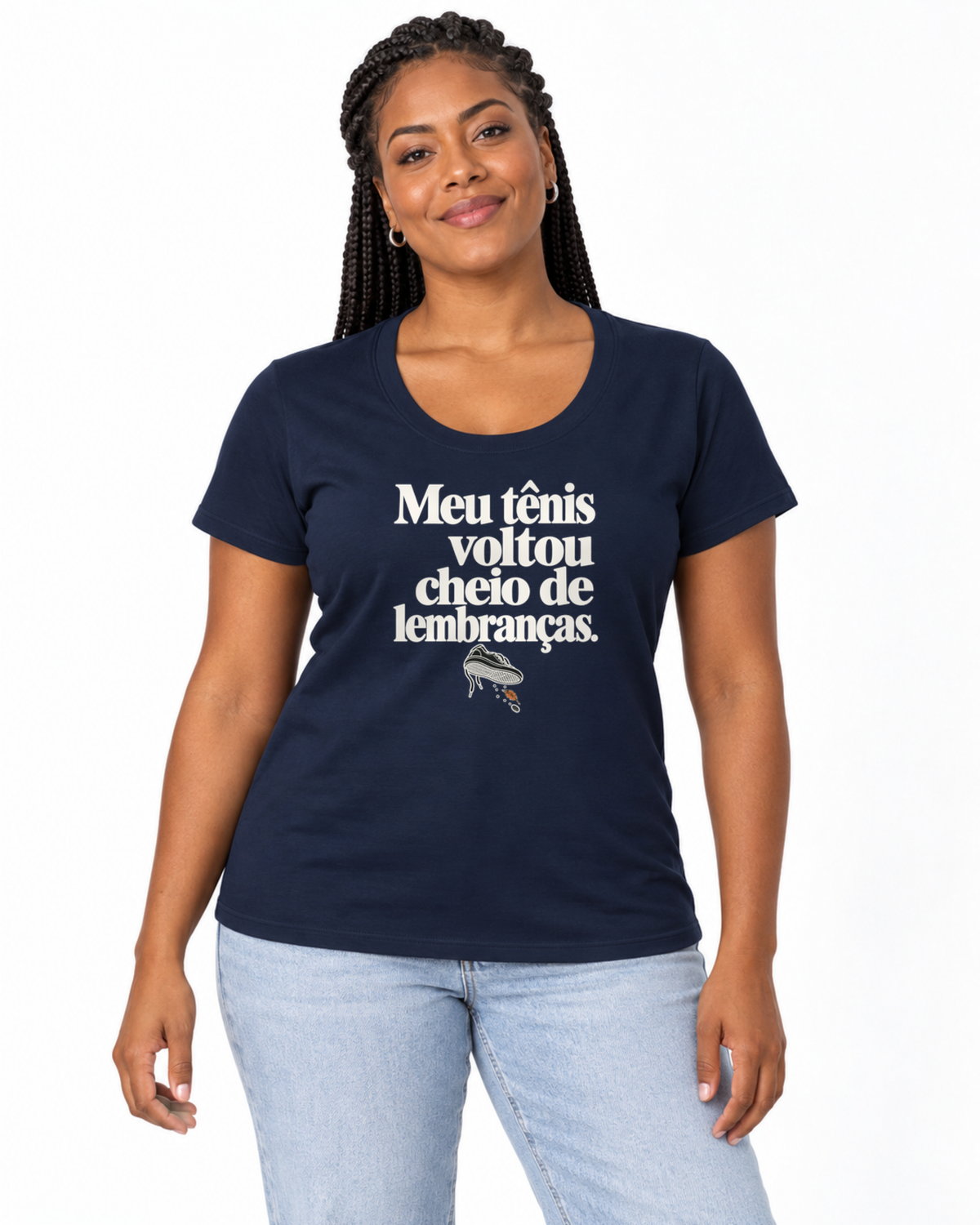 Camiseta Algodão Peruano - Areia de Brinde — foto com modelo