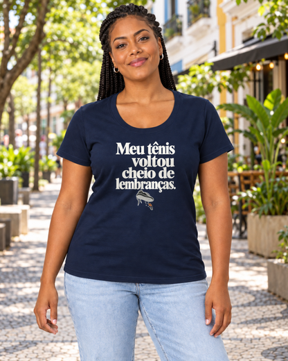Camiseta Algodão Peruano - Areia de Brinde — foto com modelo