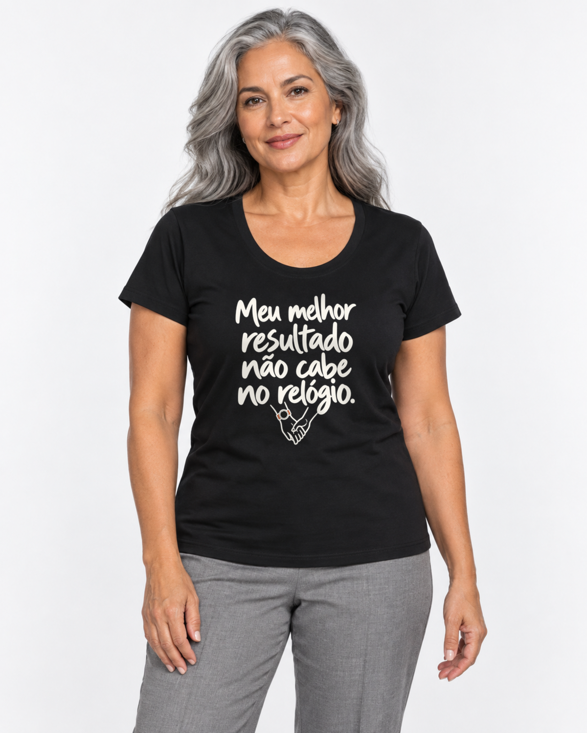 Camiseta Algodão Peruano - História Sem Número — foto com modelo