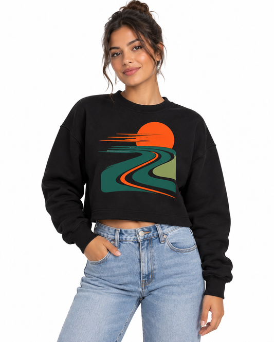 Moletom Cropped - Pulso do Percurso