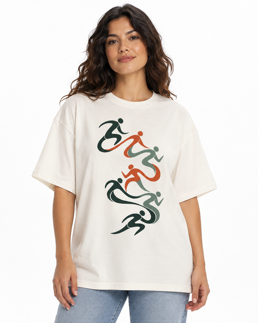 Camiseta Oversized - Movimento Contínuo