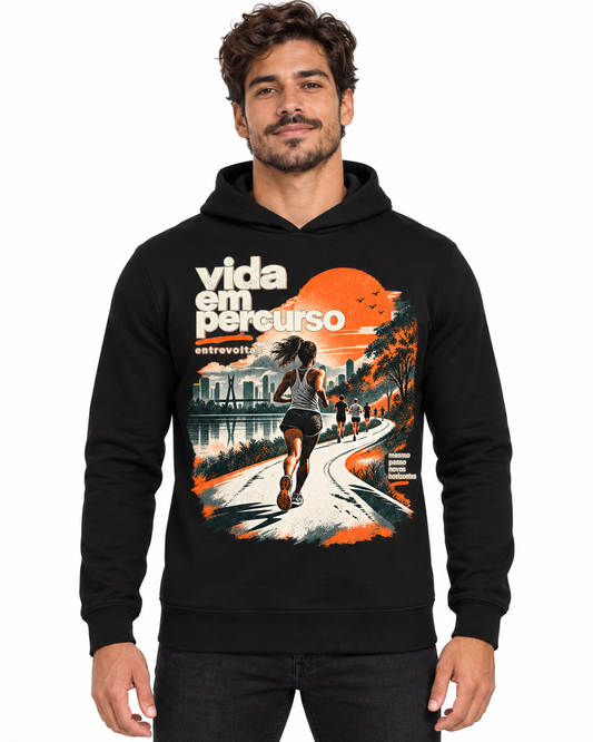Hoodie Moletom - Vida em Percurso