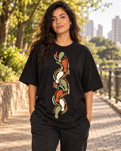 Camiseta Oversized - Sistema de passadas