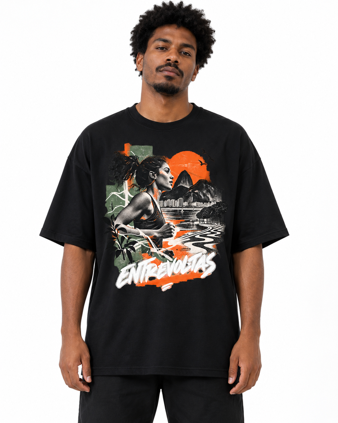 Camiseta Oversized - Entrevoltas em Movimento
