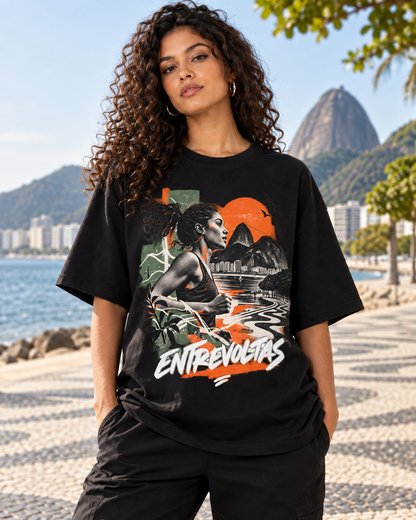 Camiseta Oversized - Entrevoltas em Movimento