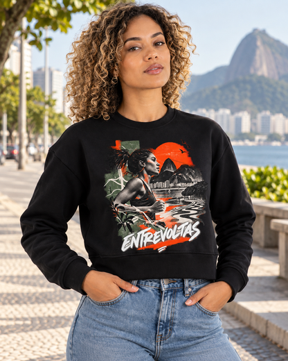 Cropped moletom - Entrevoltas em Movimento