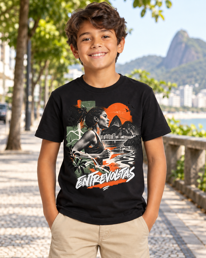 Camiseta infantil - Entrevoltas em Movimento