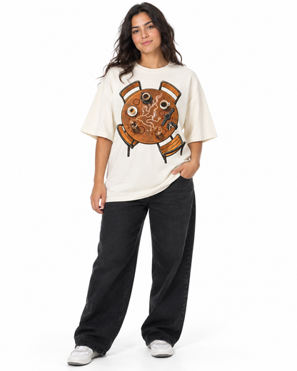 Camiseta Oversized - Café Depois do Corre