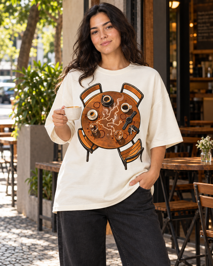 Camiseta Oversized - Café Depois do Corre