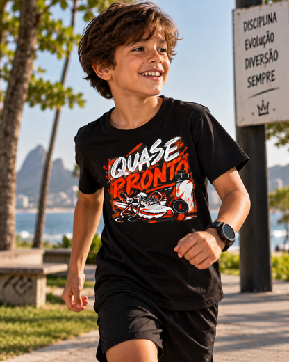 Camiseta Infantil - Cinco Minutos Para Sair