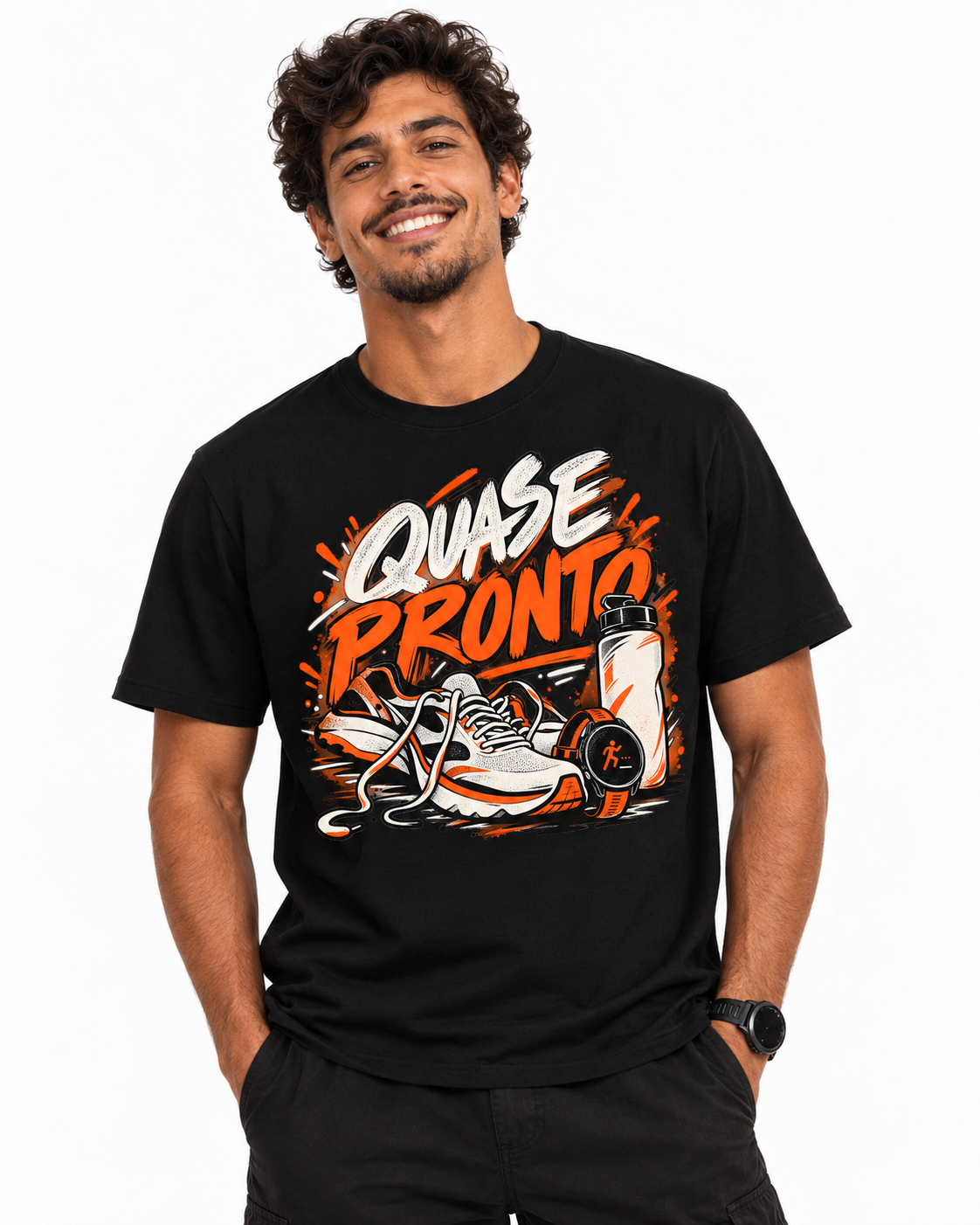 Camiseta Algodão Peruano - Cinco Minutos Para Sair