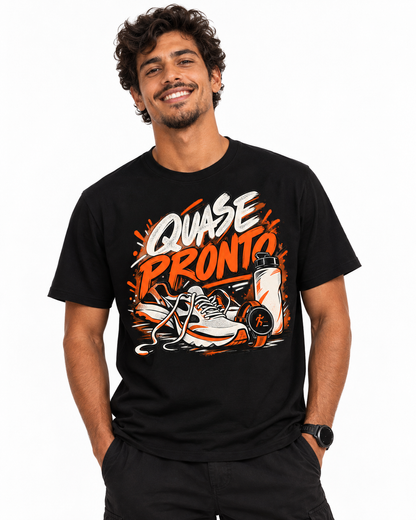 Camiseta Algodão Peruano - Cinco Minutos Para Sair