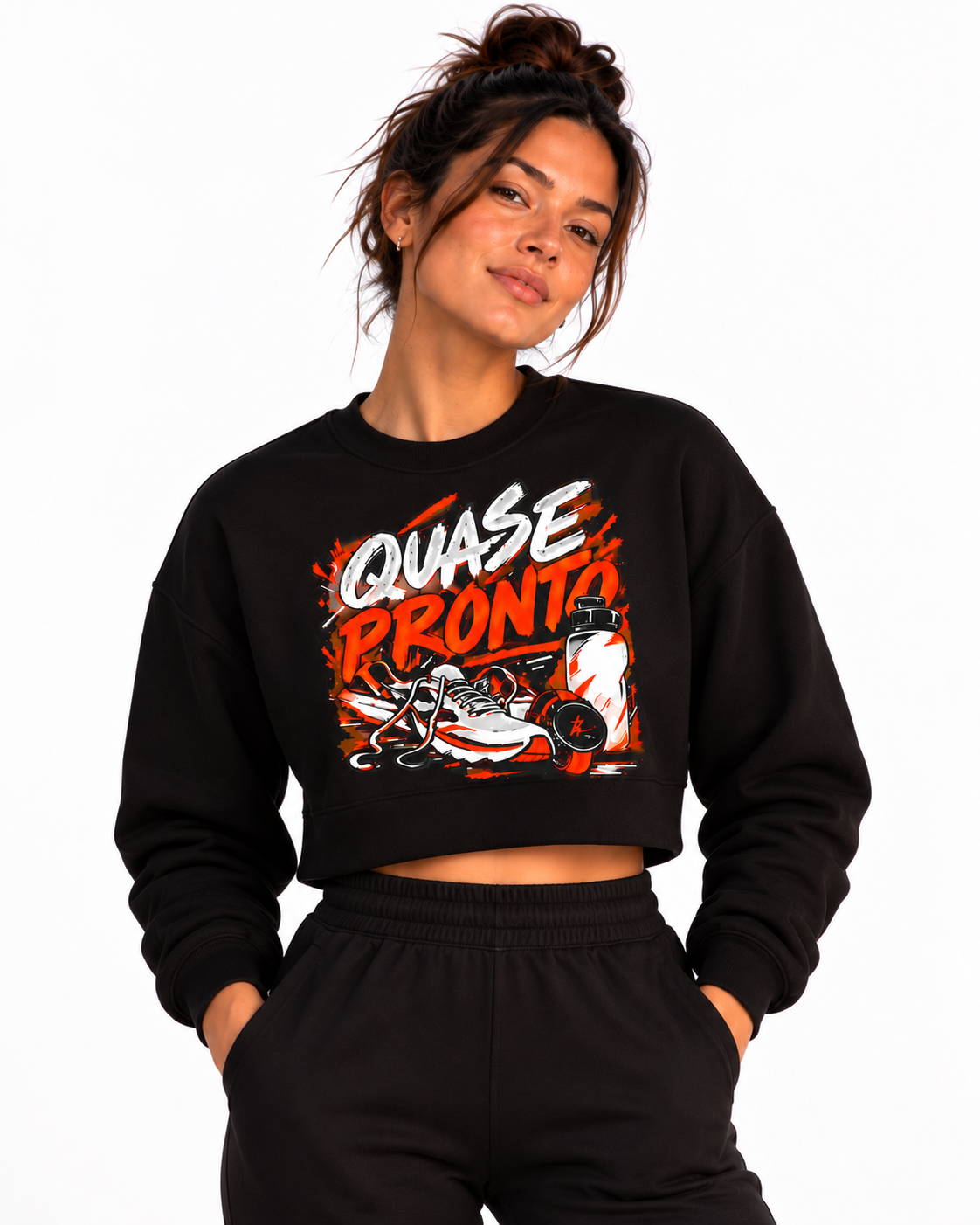 Cropped Moletom - Cinco Minutos Para Sair