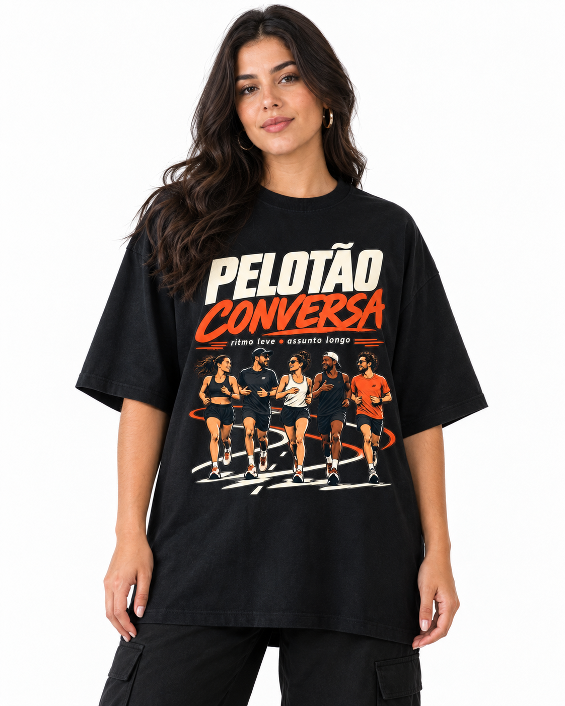 Camiseta Oversized - Pelotão Conversa